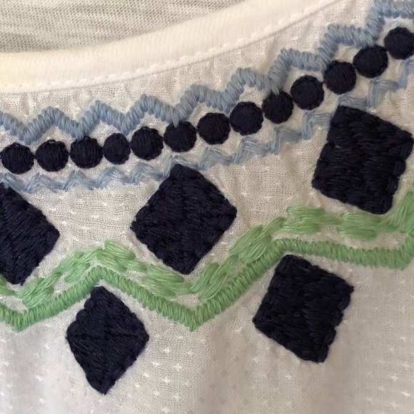 Lucky Brand Tank Top Embroidered White Women’s S - Picture 3 of 5